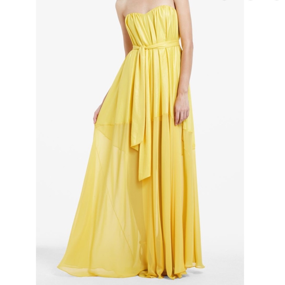BCBG Yellow Evening Dress